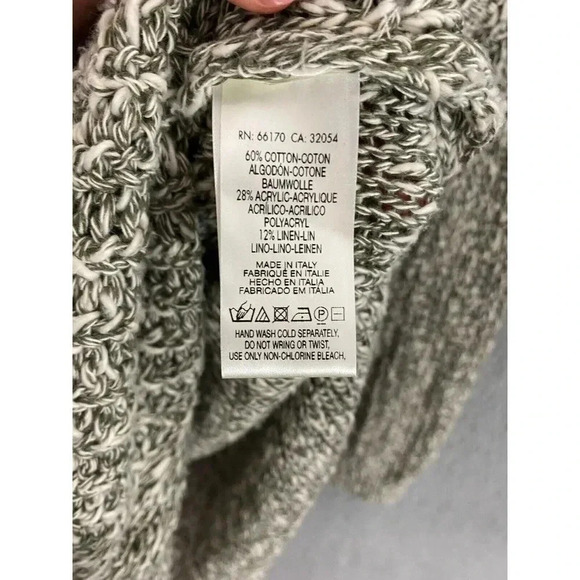 Angel Of The North Anthropologie Cardigan Sweater Womens small petite Italy Gray - Picture 4 of 6
